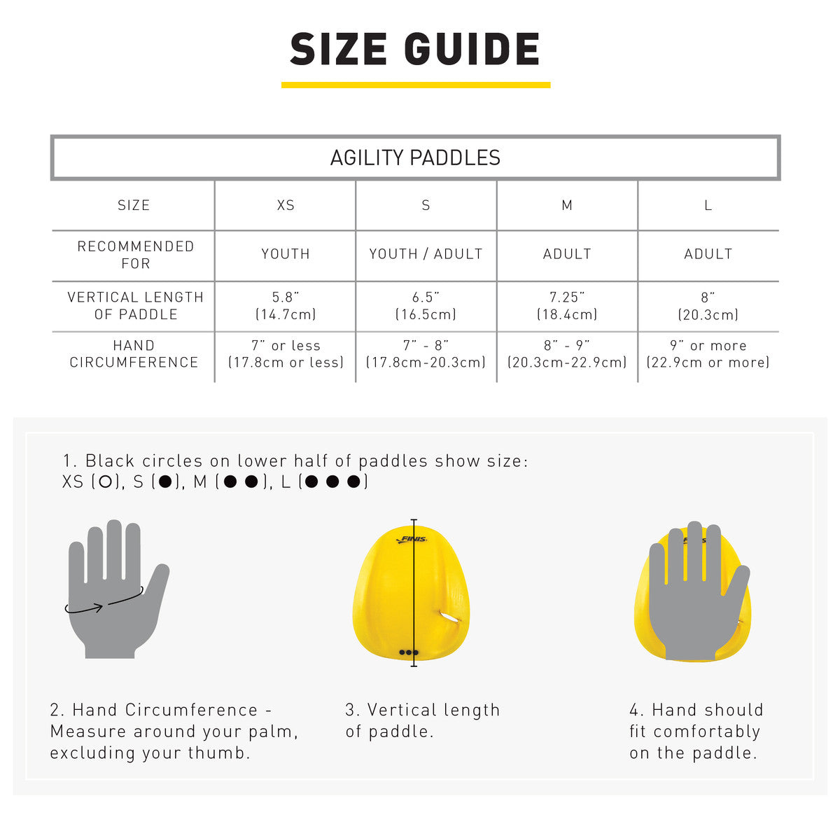 FINIS Agility Paddles Floating