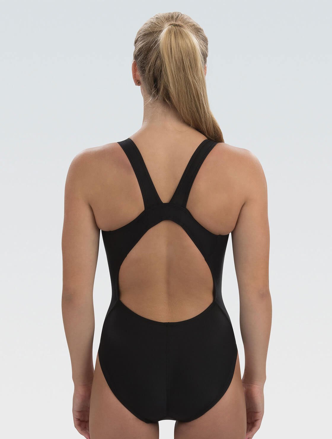 Dolfin Women's XtraSleek Solid Black HP Back 1-Piece