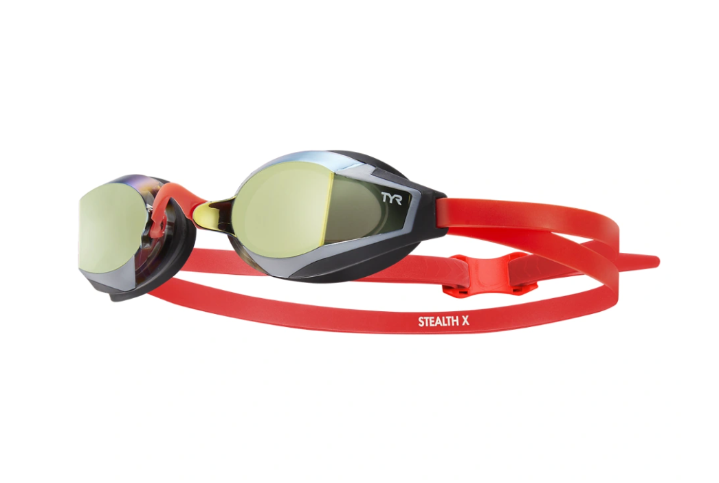 tyr swim goggles TYR Stealth-X Mirrored Performance Goggles – Endurance Aquatics