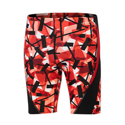 Dolfin Reliance Men's Razor Red Color Block Jammer