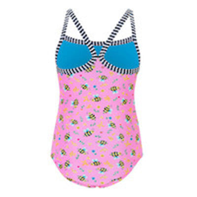 Little Dolfin Girls Buzy Bee Toddler One Piece Swimsuit